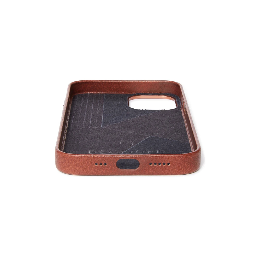 Чехол Decoded Leather Backcover - MagSafe для iPhone 12/12 Pro, кожа, коричневый